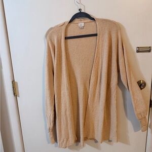 a new day Light Tan Open-Front Cardigan
